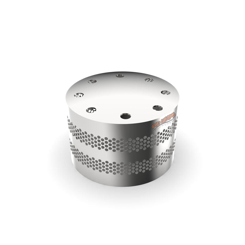 REGULAR MOUNT MIRROR FINISH 304 STAINLESS STEEL DRIVE AXLE HUBCOVER (STAINLESS NUTS & THREADLOCKER INCLUDED)