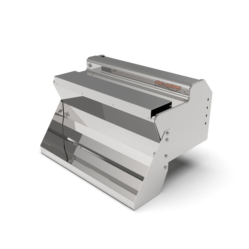KW MIRROR FINISH 12 GA. 304 STAINLESS STEEL BATTERY BOX SMOOTH STEPS
