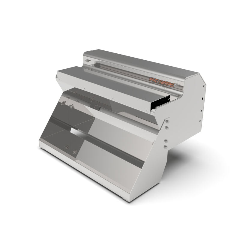 KW MIRROR FINISH 12 GA. 304 STAINLESS STEEL BATTERY BOX SMOOTH STEPS