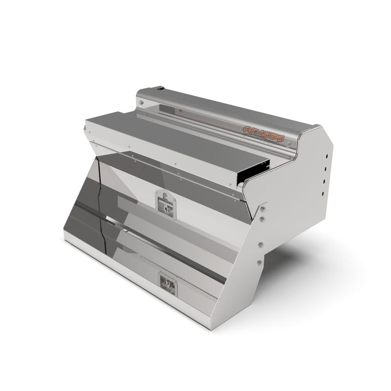 KW MIRROR FINISH 12 GA. 304 STAINLESS STEEL LOCKING TOOL BOX SMOOTH STEPS