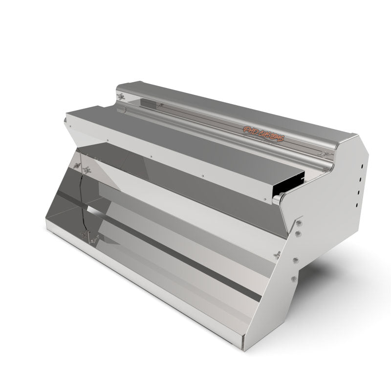 KW MIRROR FINISH 12 GA. 304 STAINLESS STEEL BATTERY BOX SMOOTH STEPS