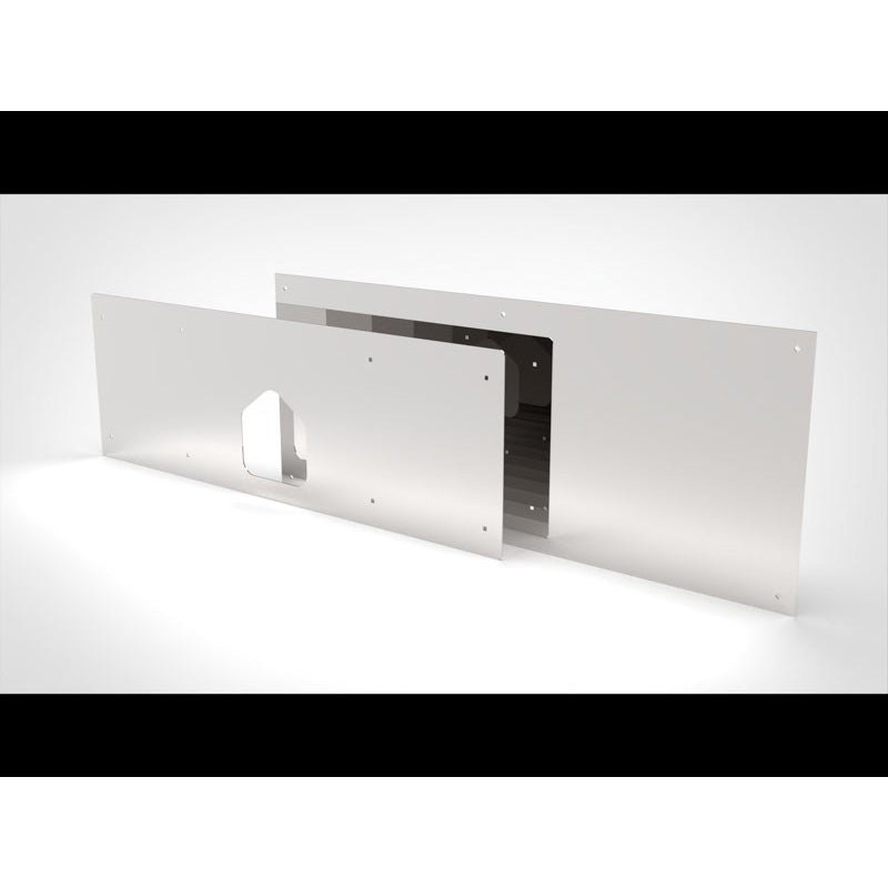 PETERBILT MIRROR FINISH STAINLESS STEEL 18 GA. FACE PLATES