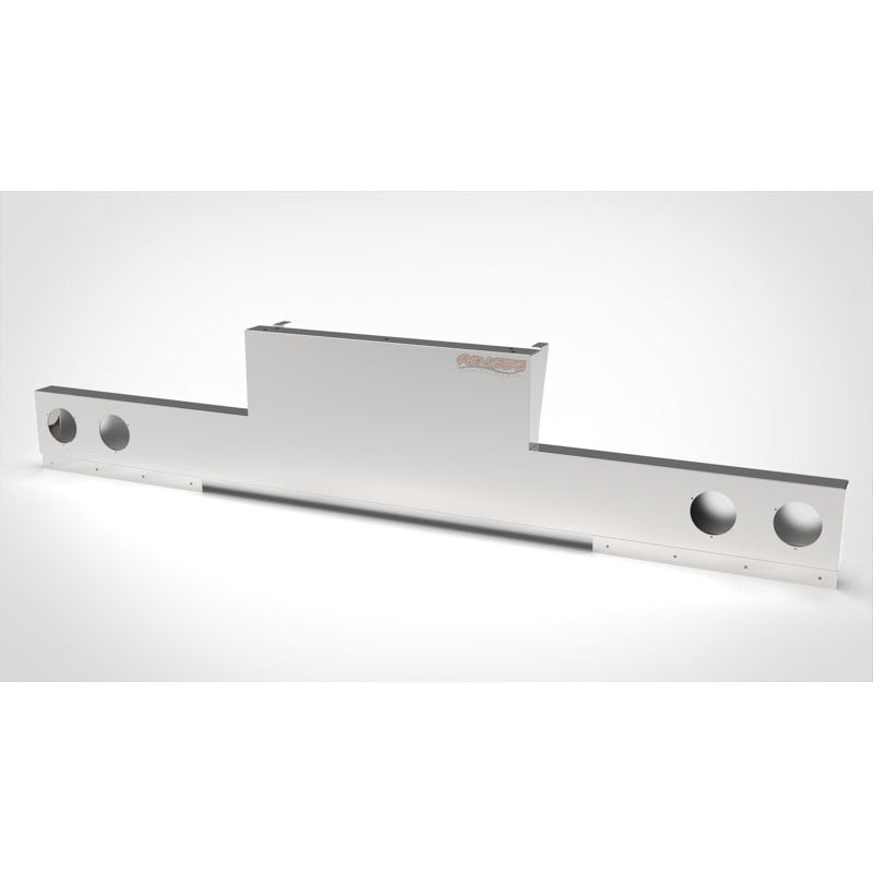 UNIVERSAL 14 GA. MIRROR FINISH 304 STAINLESS STEEL REAR INVERTED LIGHT T-BAR