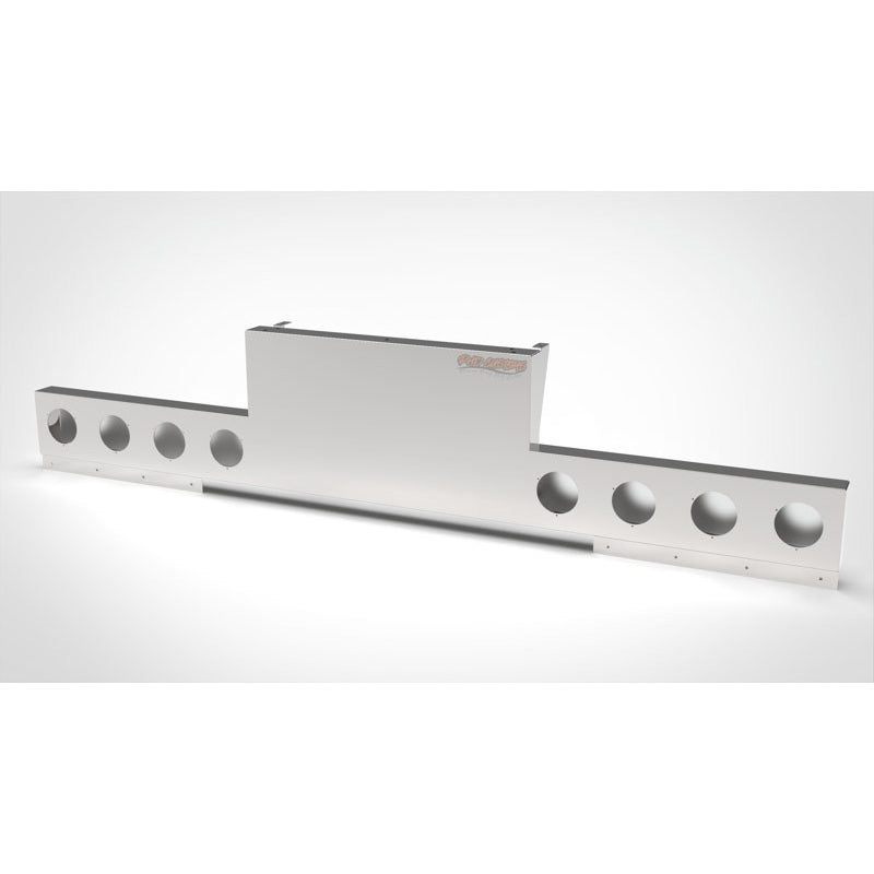 UNIVERSAL 14 GA. MIRROR FINISH 304 STAINLESS STEEL REAR INVERTED LIGHT T-BAR