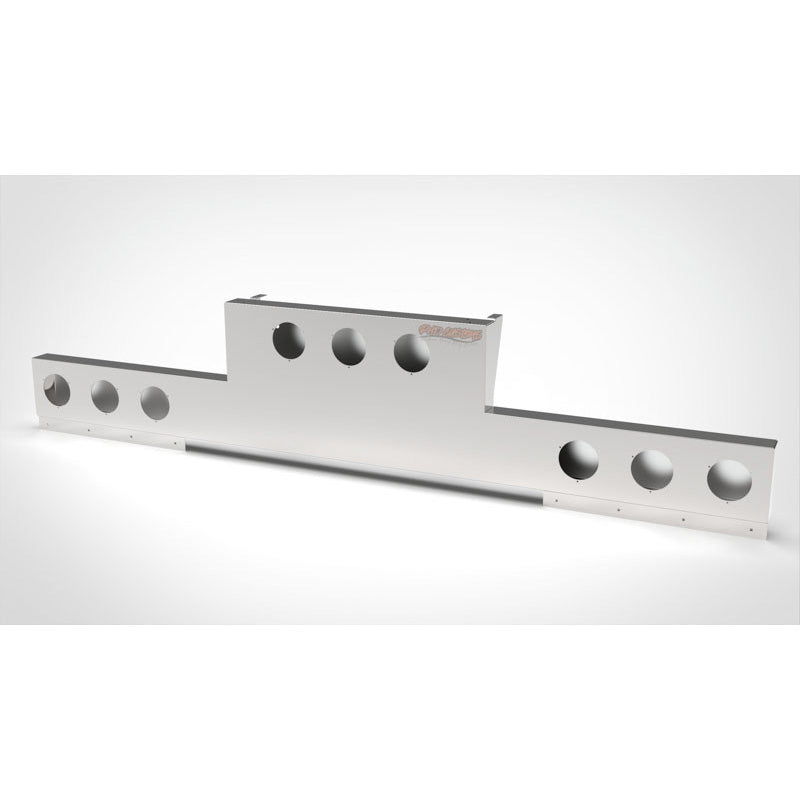 UNIVERSAL 14 GA. MIRROR FINISH 304 STAINLESS STEEL REAR INVERTED LIGHT T-BAR