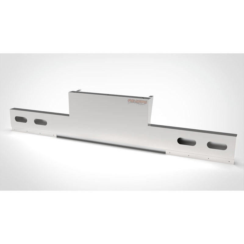 UNIVERSAL 14 GA. MIRROR FINISH 304 STAINLESS STEEL REAR INVERTED LIGHT T-BAR