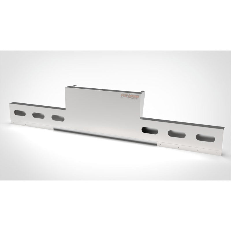 UNIVERSAL 14 GA. MIRROR FINISH 304 STAINLESS STEEL REAR INVERTED LIGHT T-BAR