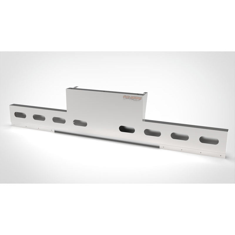 UNIVERSAL 14 GA. MIRROR FINISH 304 STAINLESS STEEL REAR INVERTED LIGHT T-BAR