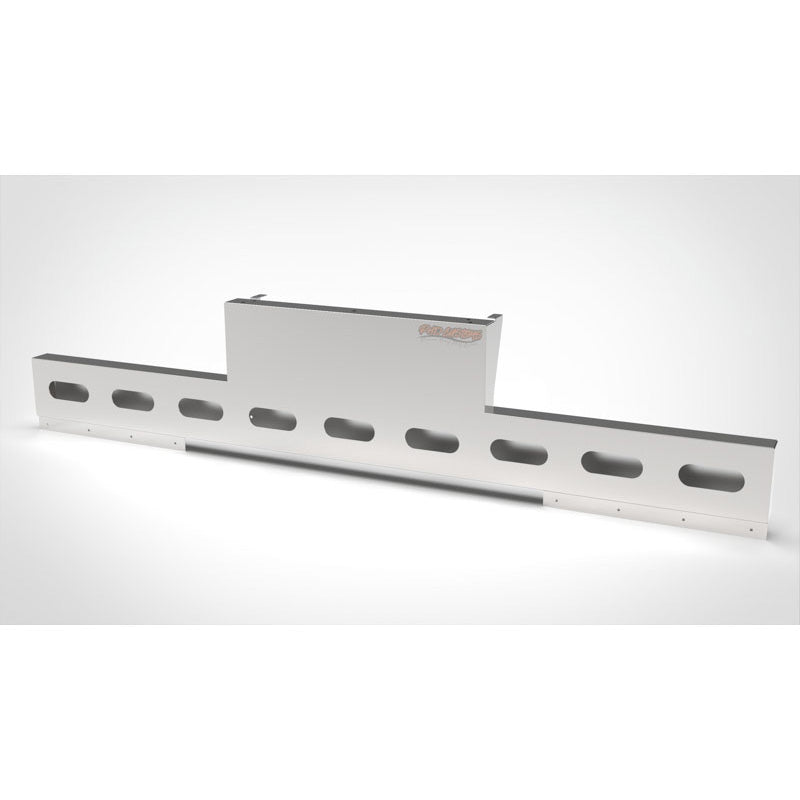 UNIVERSAL 14 GA. MIRROR FINISH 304 STAINLESS STEEL REAR INVERTED LIGHT T-BAR