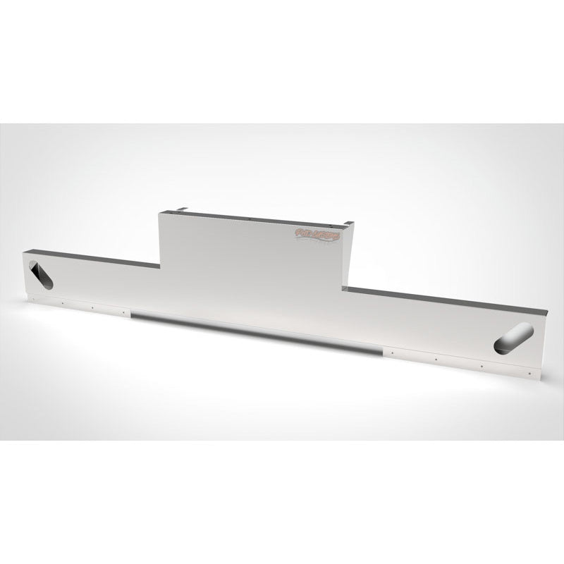 UNIVERSAL 14 GA. MIRROR FINISH 304 STAINLESS STEEL REAR INVERTED LIGHT T-BAR