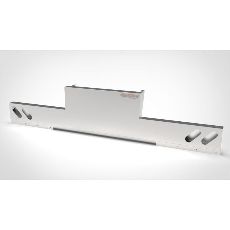 UNIVERSAL 14 GA. MIRROR FINISH 304 STAINLESS STEEL REAR INVERTED LIGHT T-BAR