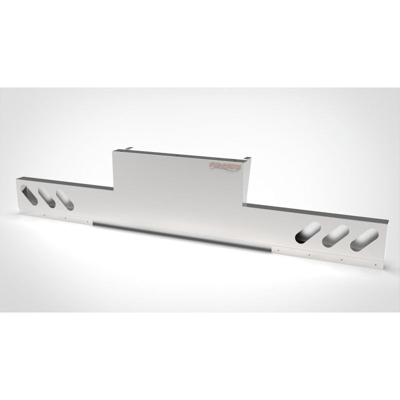 UNIVERSAL 14 GA. MIRROR FINISH 304 STAINLESS STEEL REAR INVERTED LIGHT T-BAR