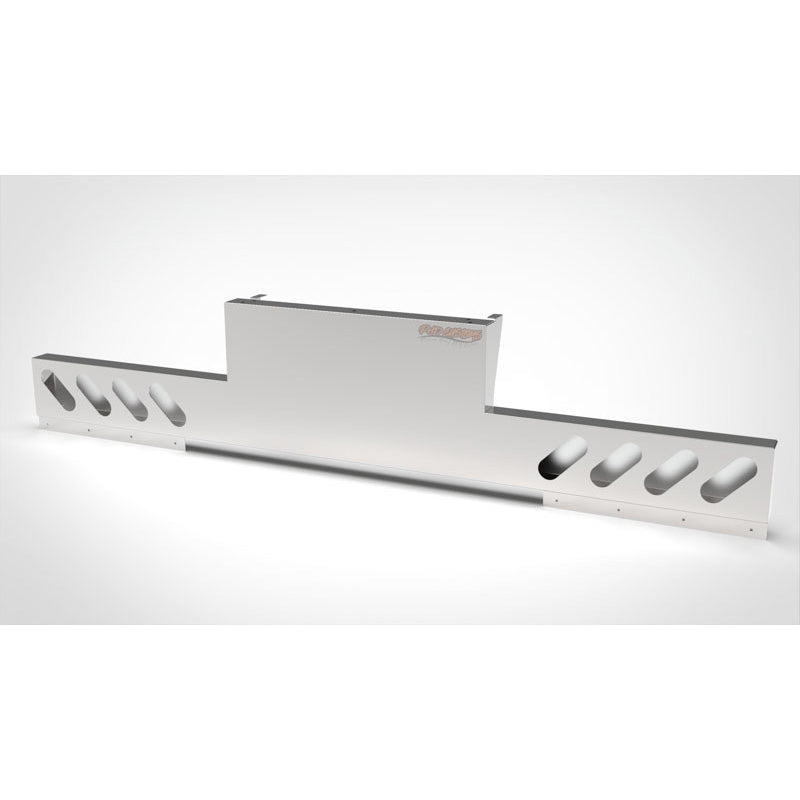 UNIVERSAL 14 GA. MIRROR FINISH 304 STAINLESS STEEL REAR INVERTED LIGHT T-BAR