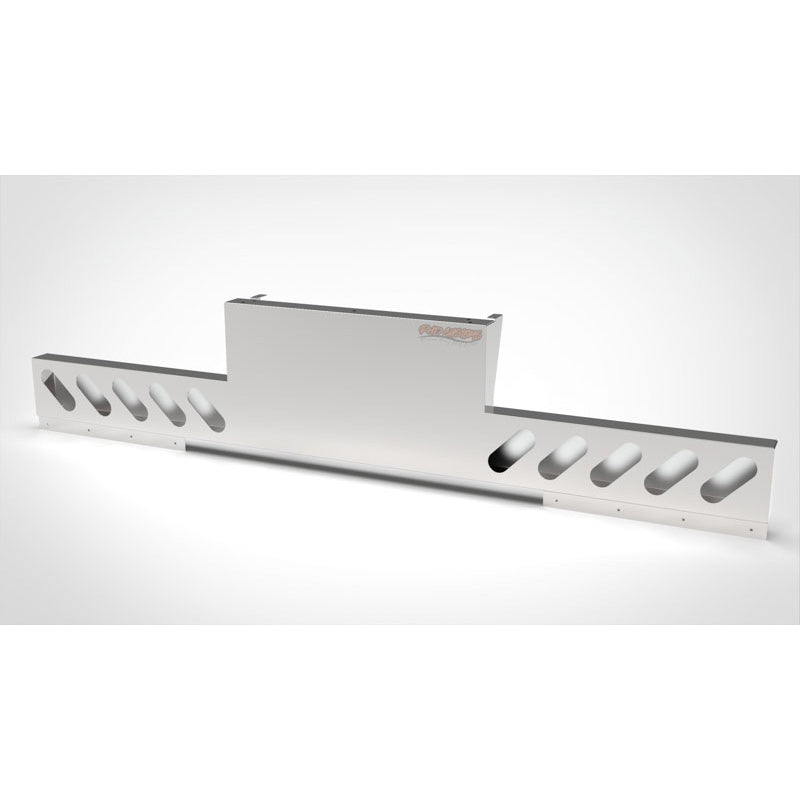 UNIVERSAL 14 GA. MIRROR FINISH 304 STAINLESS STEEL REAR INVERTED LIGHT T-BAR