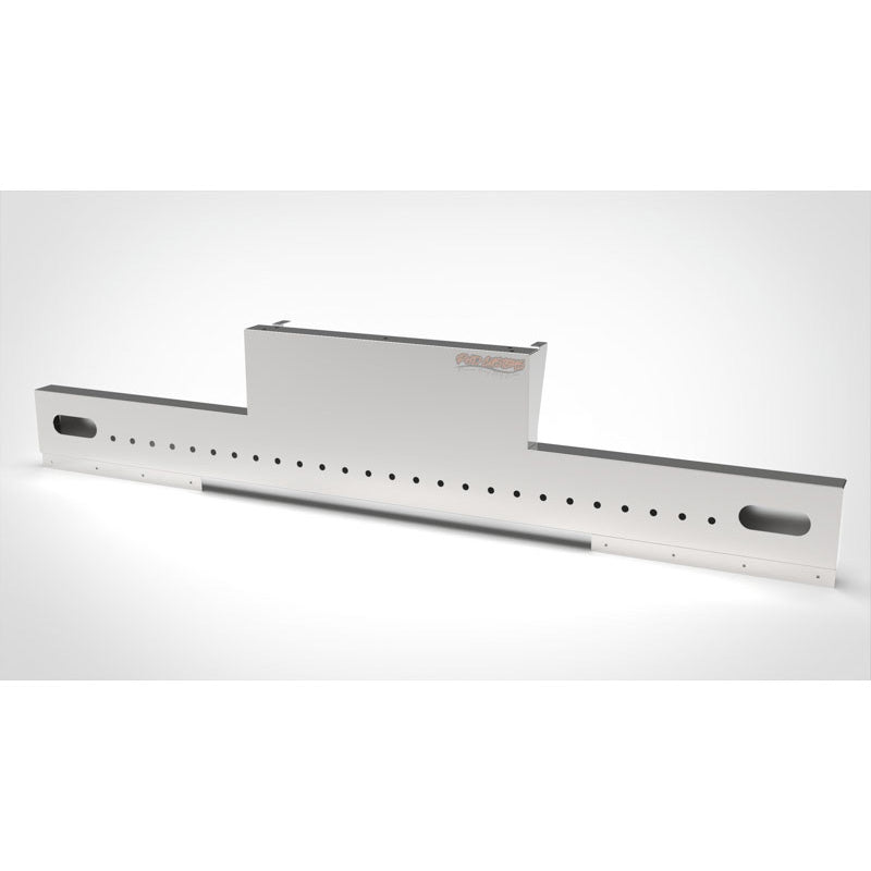 UNIVERSAL 14 GA. MIRROR FINISH 304 STAINLESS STEEL REAR INVERTED LIGHT T-BAR