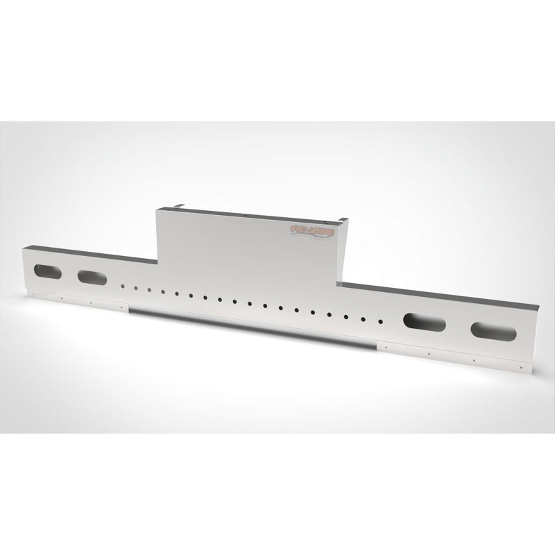 UNIVERSAL 14 GA. MIRROR FINISH 304 STAINLESS STEEL REAR INVERTED LIGHT T-BAR