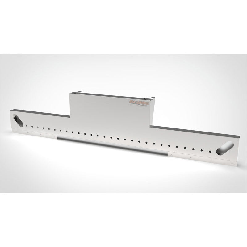 UNIVERSAL 14 GA. MIRROR FINISH 304 STAINLESS STEEL REAR INVERTED LIGHT T-BAR
