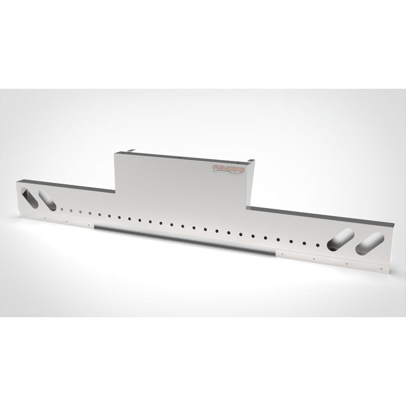 UNIVERSAL 14 GA. MIRROR FINISH 304 STAINLESS STEEL REAR INVERTED LIGHT T-BAR
