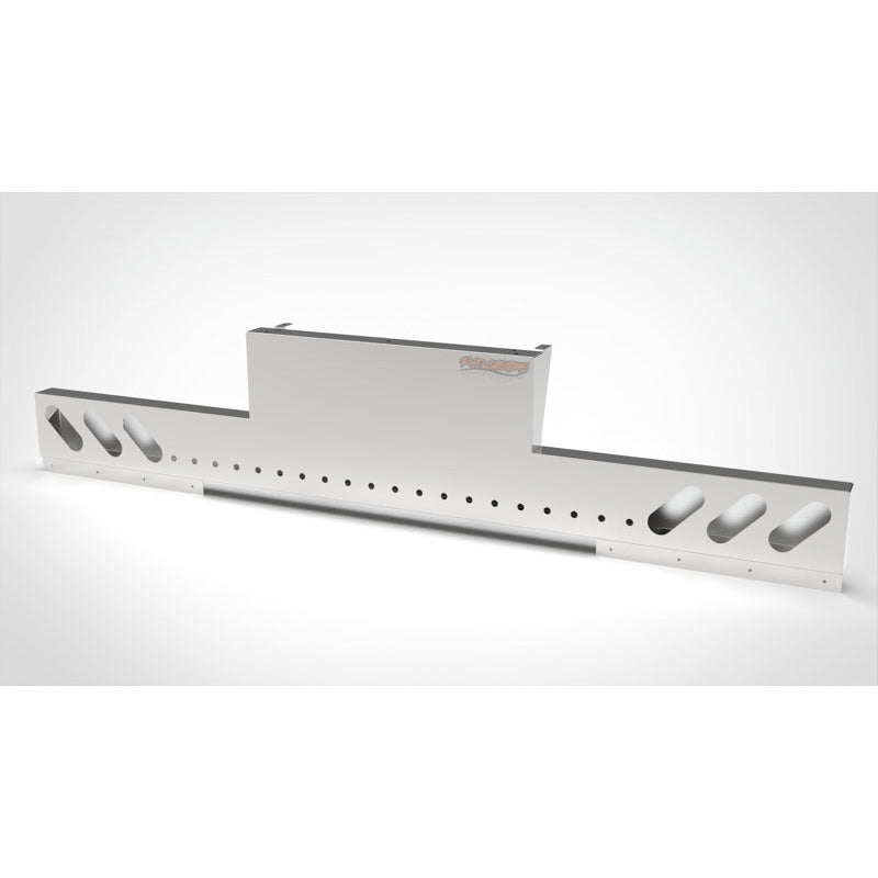 UNIVERSAL 14 GA. MIRROR FINISH 304 STAINLESS STEEL REAR INVERTED LIGHT T-BAR