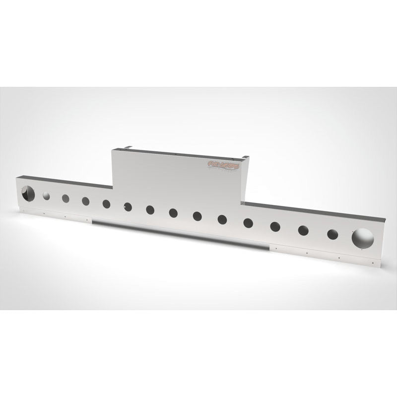 UNIVERSAL 14 GA. MIRROR FINISH 304 STAINLESS STEEL REAR INVERTED LIGHT T-BAR