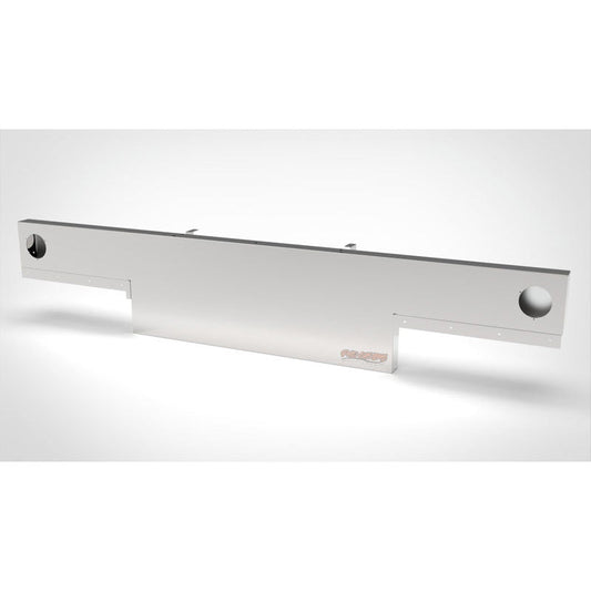 UNIVERSAL 14 GA. MIRROR FINISH 304 STAINLESS STEEL REAR LIGHT T-BAR X 8" & 18" DROP DOWN