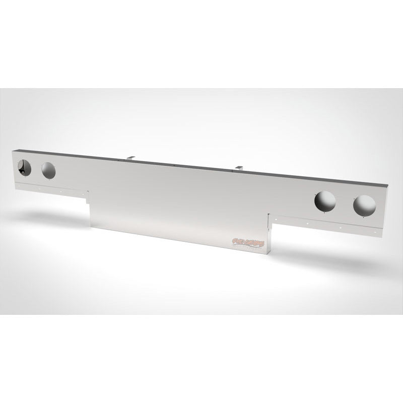 UNIVERSAL 14 GA. MIRROR FINISH 304 STAINLESS STEEL REAR LIGHT T-BAR X 8" & 18" DROP DOWN