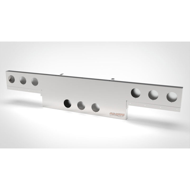 UNIVERSAL 14 GA. MIRROR FINISH 304 STAINLESS STEEL REAR LIGHT T-BAR X 8" & 18" DROP DOWN