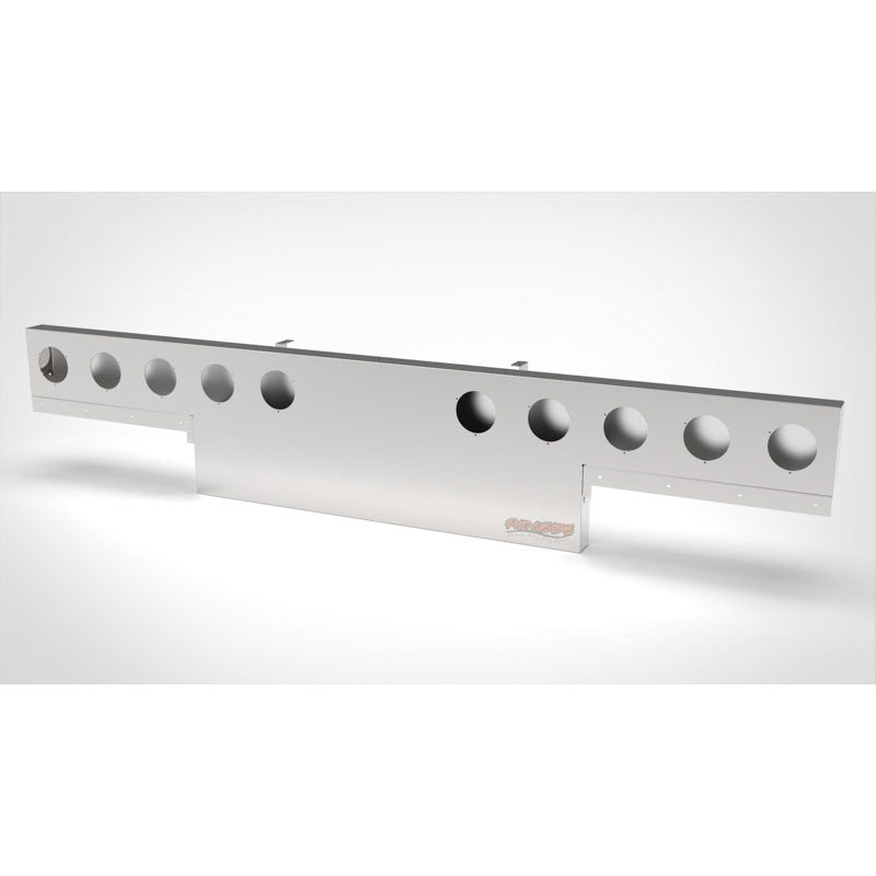 UNIVERSAL 14 GA. MIRROR FINISH 304 STAINLESS STEEL REAR LIGHT T-BAR X 8" & 18" DROP DOWN