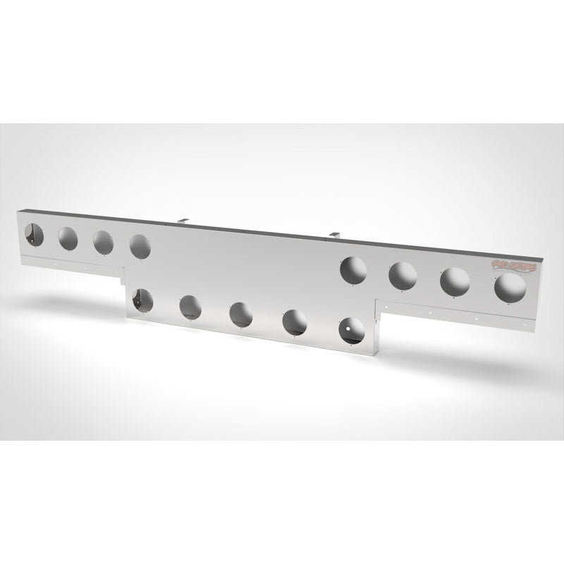 UNIVERSAL 14 GA. MIRROR FINISH 304 STAINLESS STEEL REAR LIGHT T-BAR X 8" & 18" DROP DOWN