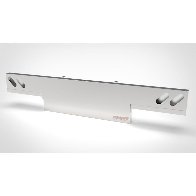 UNIVERSAL 14 GA. MIRROR FINISH 304 STAINLESS STEEL REAR LIGHT T-BAR X 8" & 18" DROP DOWN