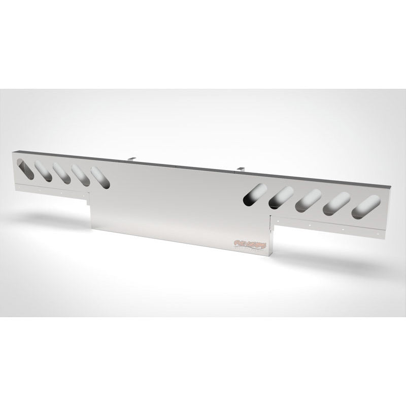 UNIVERSAL 14 GA. MIRROR FINISH 304 STAINLESS STEEL REAR LIGHT T-BAR X 8" & 18" DROP DOWN