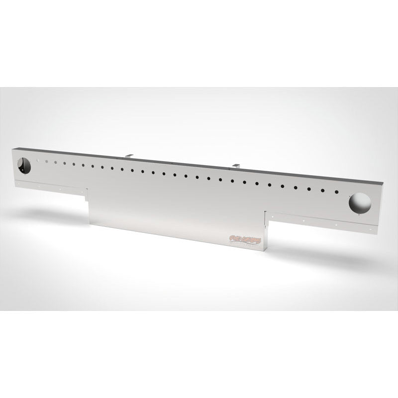 UNIVERSAL 14 GA. MIRROR FINISH 304 STAINLESS STEEL REAR LIGHT T-BAR X 8" & 18" DROP DOWN