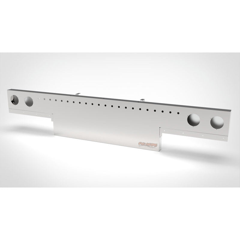 UNIVERSAL 14 GA. MIRROR FINISH 304 STAINLESS STEEL REAR LIGHT T-BAR X 8" & 18" DROP DOWN