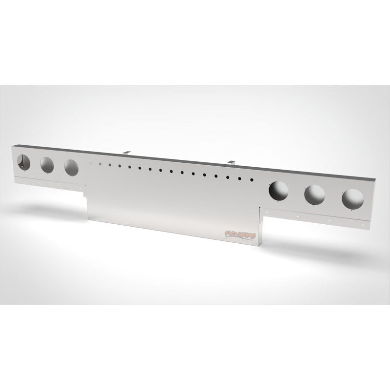 UNIVERSAL 14 GA. MIRROR FINISH 304 STAINLESS STEEL REAR LIGHT T-BAR X 8" & 18" DROP DOWN