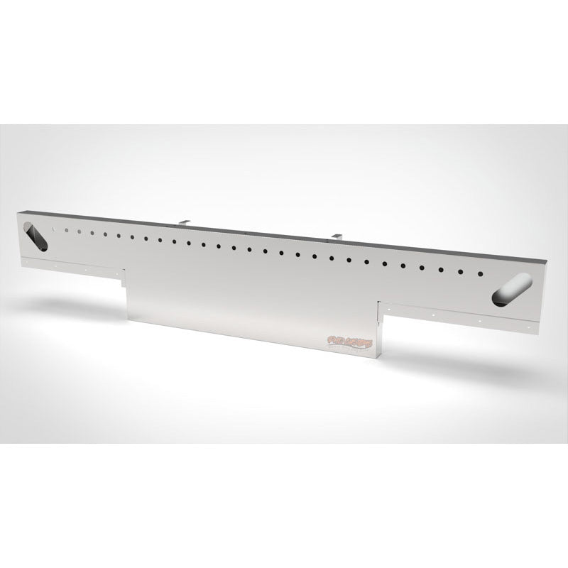 UNIVERSAL 14 GA. MIRROR FINISH 304 STAINLESS STEEL REAR LIGHT T-BAR X 8" & 18" DROP DOWN