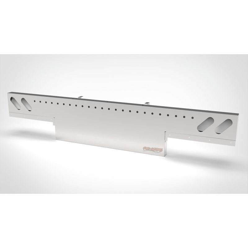 UNIVERSAL 14 GA. MIRROR FINISH 304 STAINLESS STEEL REAR LIGHT T-BAR X 8" & 18" DROP DOWN