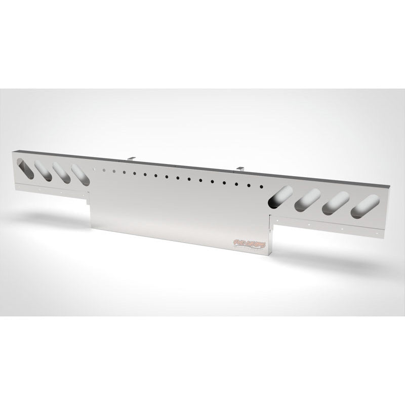 UNIVERSAL 14 GA. MIRROR FINISH 304 STAINLESS STEEL REAR LIGHT T-BAR X 8" & 18" DROP DOWN