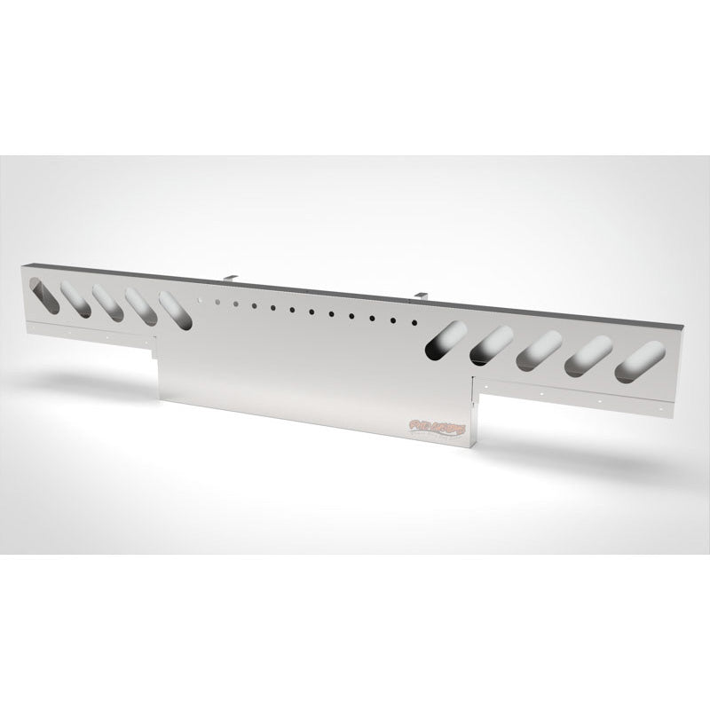 UNIVERSAL 14 GA. MIRROR FINISH 304 STAINLESS STEEL REAR LIGHT T-BAR X 8" & 18" DROP DOWN