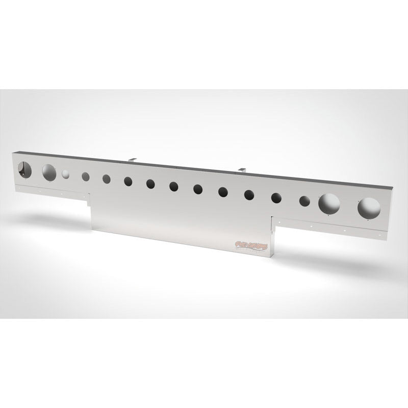 UNIVERSAL 14 GA. MIRROR FINISH 304 STAINLESS STEEL REAR LIGHT T-BAR X 8" & 18" DROP DOWN