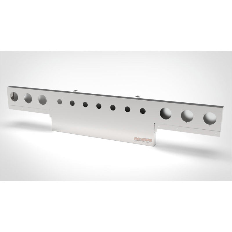 UNIVERSAL 14 GA. MIRROR FINISH 304 STAINLESS STEEL REAR LIGHT T-BAR X 8" & 18" DROP DOWN