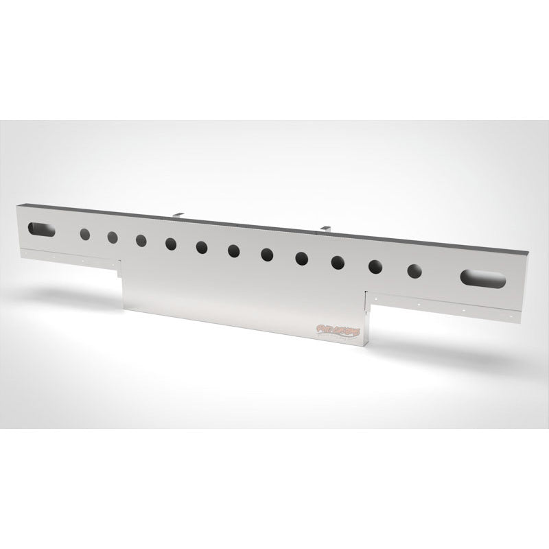 UNIVERSAL 14 GA. MIRROR FINISH 304 STAINLESS STEEL REAR LIGHT T-BAR X 8" & 18" DROP DOWN