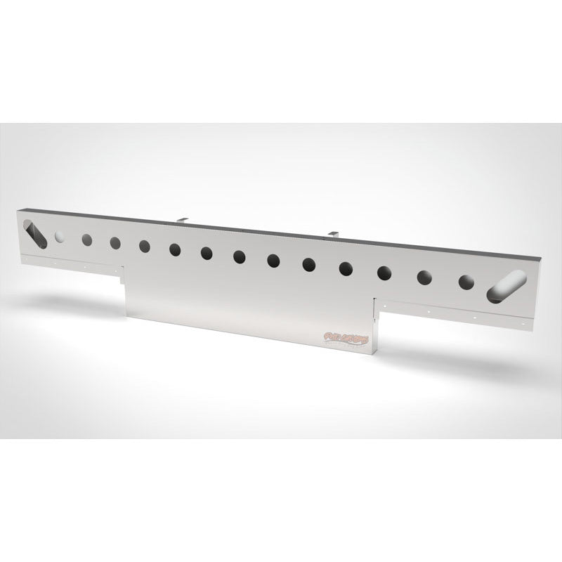 UNIVERSAL 14 GA. MIRROR FINISH 304 STAINLESS STEEL REAR LIGHT T-BAR X 8" & 18" DROP DOWN
