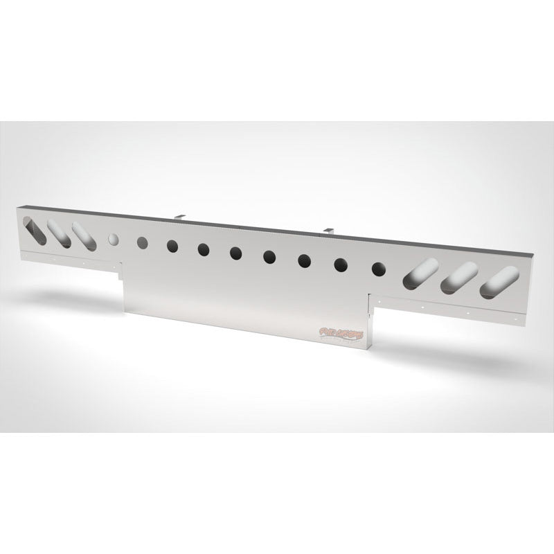UNIVERSAL 14 GA. MIRROR FINISH 304 STAINLESS STEEL REAR LIGHT T-BAR X 8" & 18" DROP DOWN