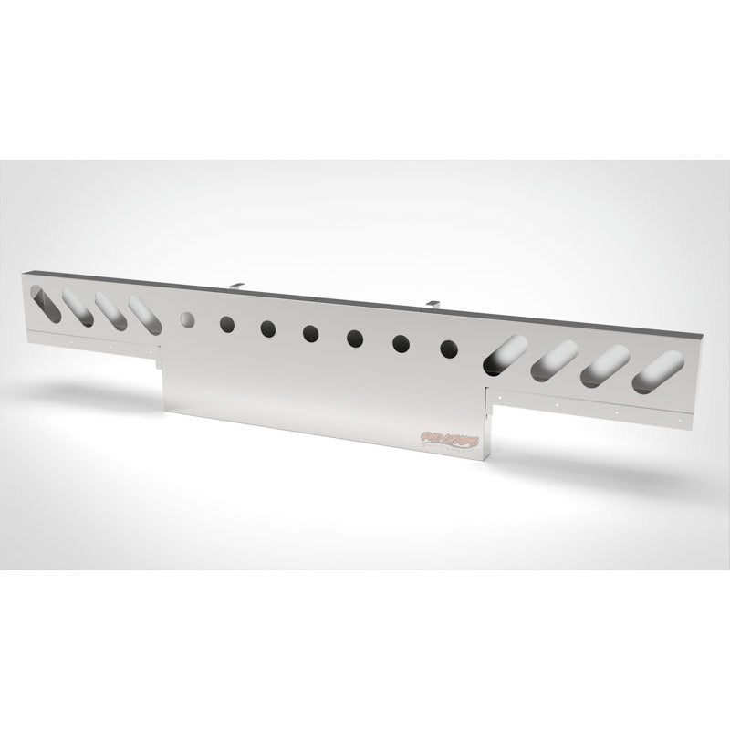 UNIVERSAL 14 GA. MIRROR FINISH 304 STAINLESS STEEL REAR LIGHT T-BAR X 8" & 18" DROP DOWN