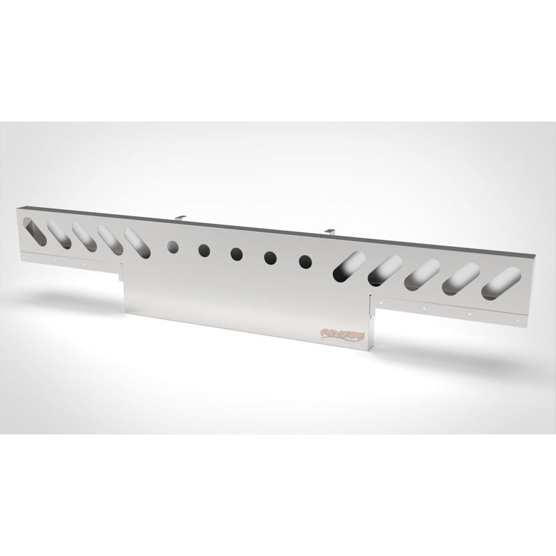 UNIVERSAL 14 GA. MIRROR FINISH 304 STAINLESS STEEL REAR LIGHT T-BAR X 8" & 18" DROP DOWN